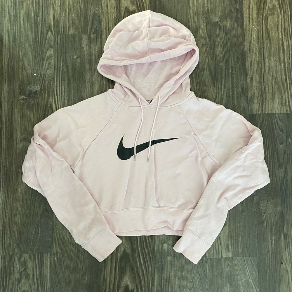 Nike Pale Pink Crop Sweatshirt